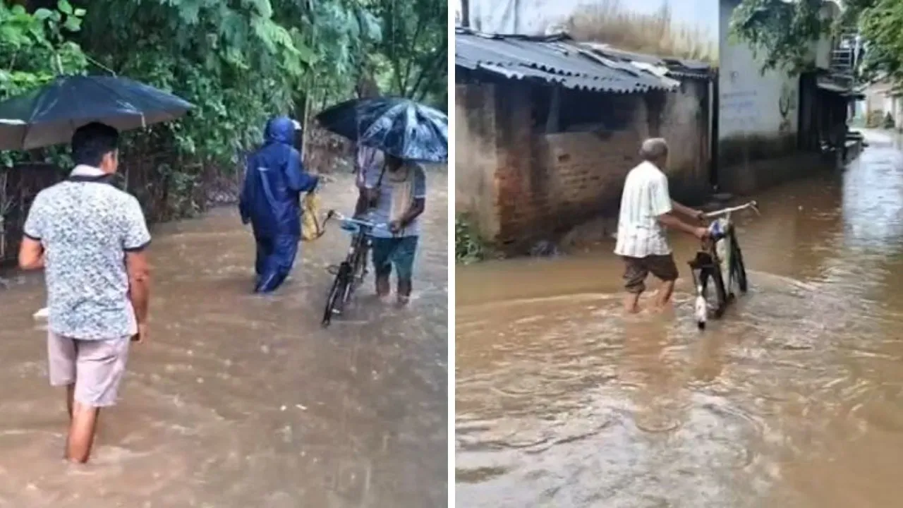 Canal Overflow Floods Ganeshpur Village in Sonepur District