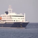 a cruise ship with medical staff on deck