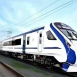 Vande Bharat train on railway tracks in Odisha