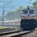 Railway tracks in Odisha countryside