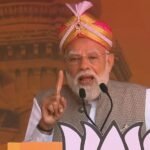 Prime Minister Narendra Modi addressing a public gathering
